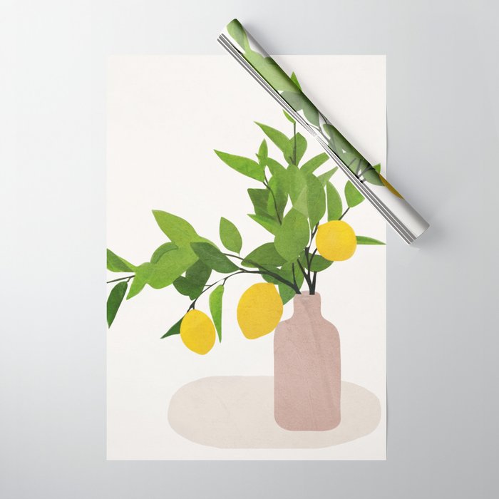 Lemon Branches III Wrapping Paper Gallery Image 1