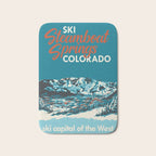 Steamboat Springs Vintage Ski Poster Bath Mat Gallery Image 1