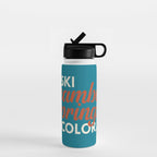 Steamboat Springs Vintage Ski Poster Water Bottle Gallery Image 1