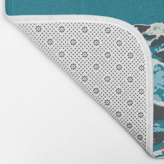 Steamboat Springs Vintage Ski Poster Bath Mat Gallery Image 2