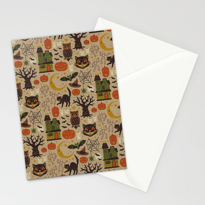 Vintage Halloween Stationery Card Gallery Image 2