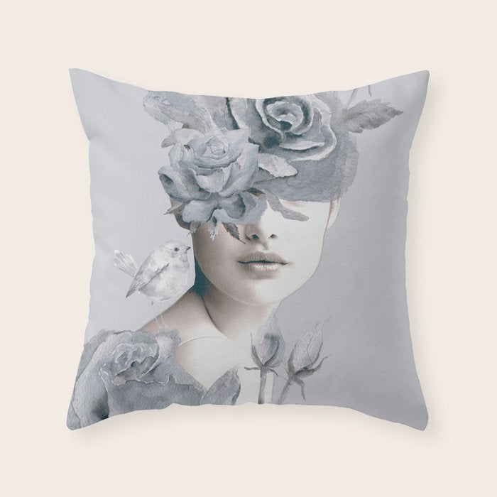 Spring (portrait) Throw Pillow Gallery Image 1
