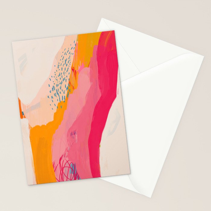 Abstract Line Shades Stationery Card Gallery Image 2