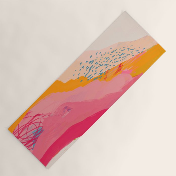Abstract Line Shades Yoga Mat Gallery Image 1