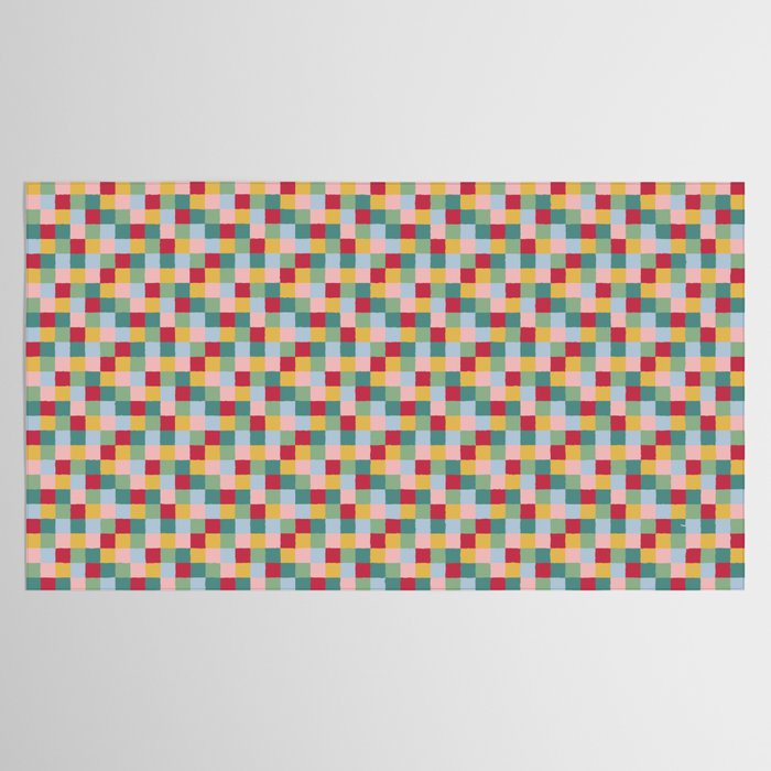 Bold Colorful Checks Pattern - Small XXII Tablecloth Gallery Image 2