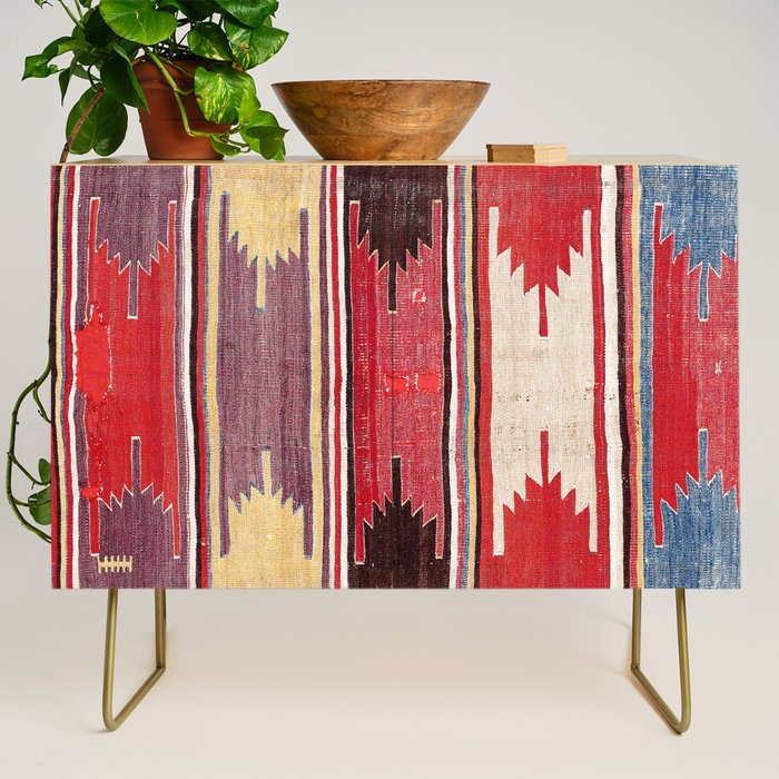 Nevsehir Cappadocian Central Anatolian Kilim Print Credenza Gallery Image 1