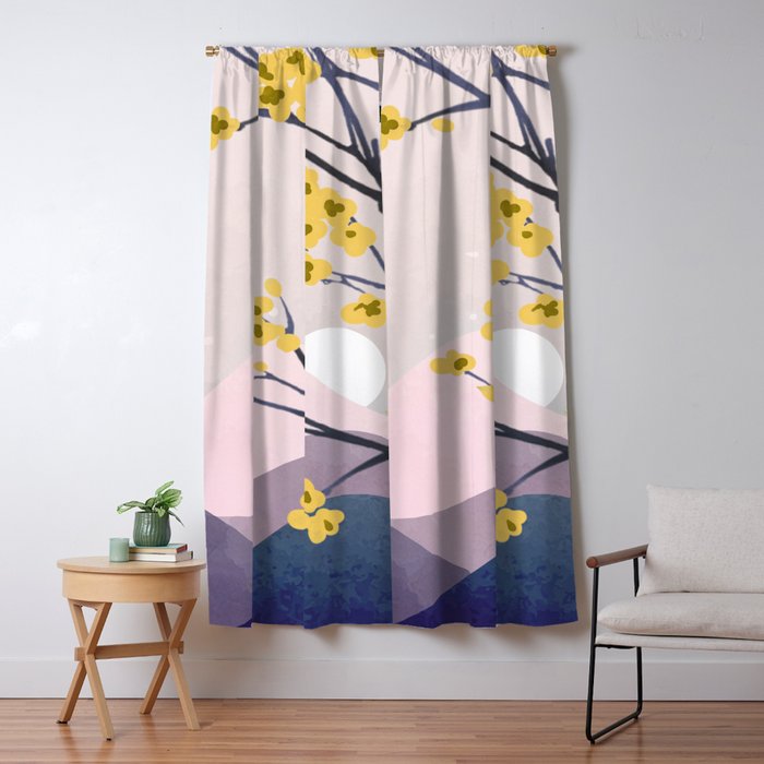 Midnight Bloom 01 Window Curtain Gallery Image 5