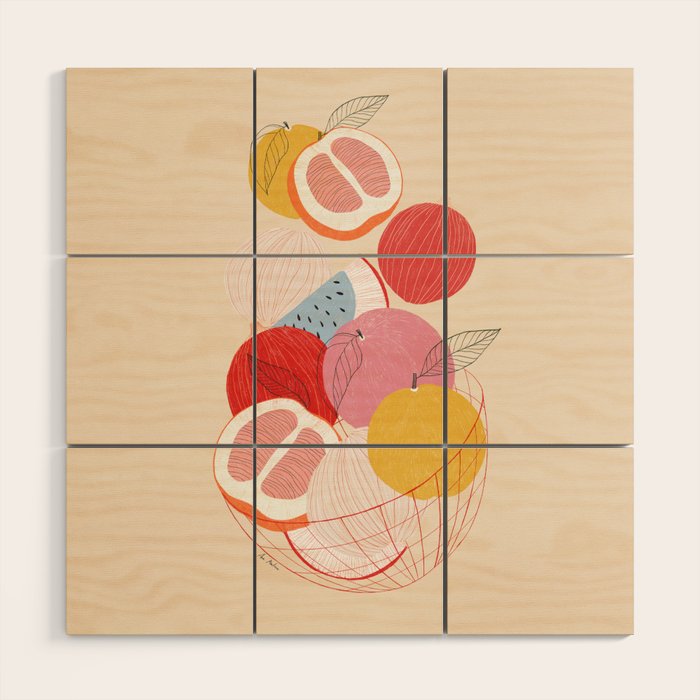 Fruit basket I Wood Wall Art Gallery Image 1