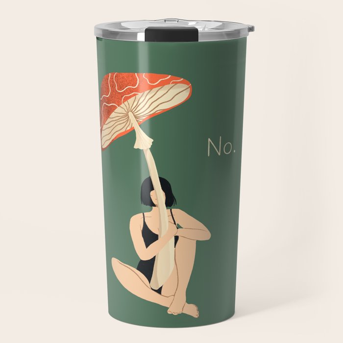 Mushroom Defiance  Travel Mug Gallery Image 1