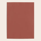 Rich Warm Burnt Sienna Adobe Clay Earth Tone Solid  Poster Gallery Image 4