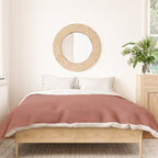 Rich Warm Burnt Sienna Adobe Clay Earth Tone Solid  Duvet Cover Gallery Image 3
