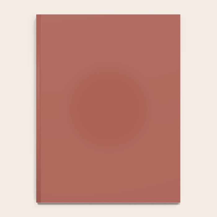 Rich Warm Burnt Sienna Adobe Clay Earth Tone Solid  Notebook Gallery Image 4