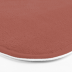 Rich Warm Burnt Sienna Adobe Clay Earth Tone Solid  Bath Mat Gallery Image 3