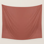 Rich Warm Burnt Sienna Adobe Clay Earth Tone Solid  Wall Tapestry Gallery Image 4