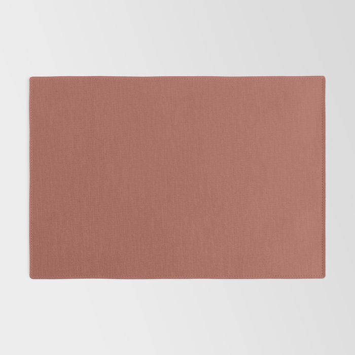 Rich Warm Burnt Sienna Adobe Clay Earth Tone Solid  Rug Gallery Image 2