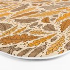 Oak & Squirrels | Autumn Yellows Palette Bath Mat Gallery Image 3
