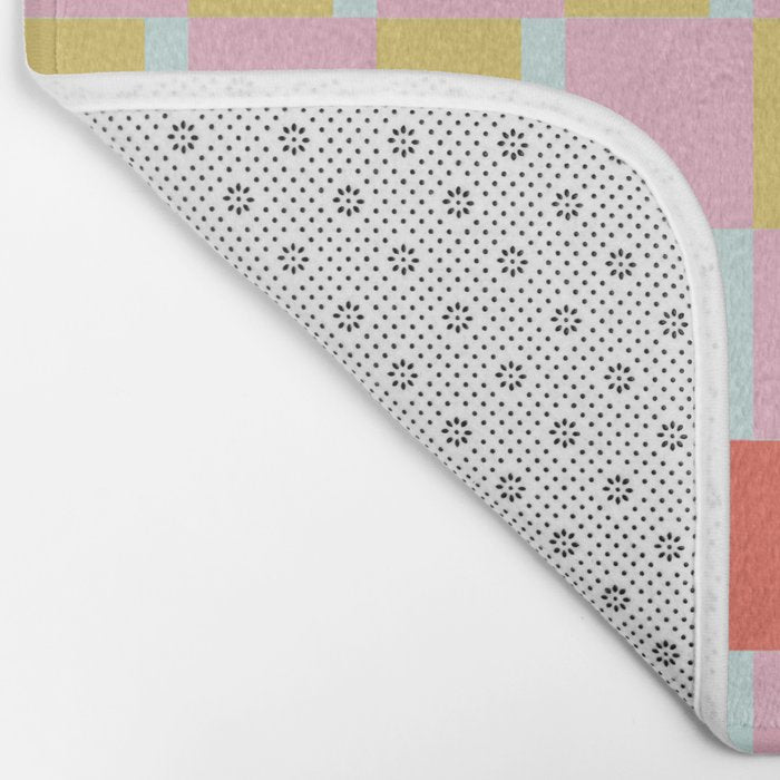 Colorful Checkerboard Bath Mat Gallery Image 2