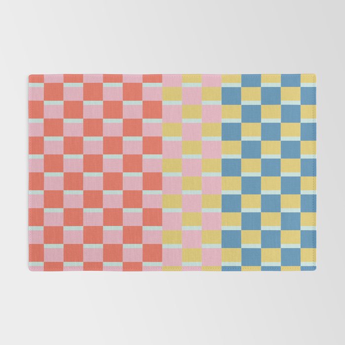 Colorful Checkerboard Rug Gallery Image 2