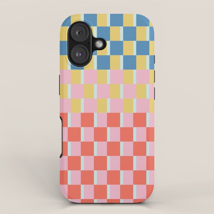 Colorful Checkerboard iPhone Case Gallery Image 1