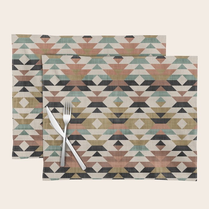 Southwestern Pattern, Boho Prints Placemat Gallery Image 1