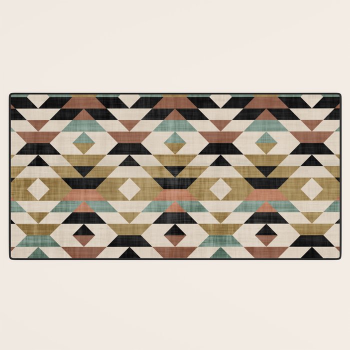 Southwestern Pattern, Boho Prints Desk Mat Gallery Image 3