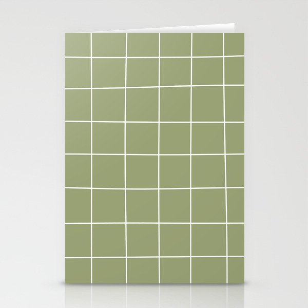 Hand Drawn Grid Green Stationery Card Gallery Image 2
