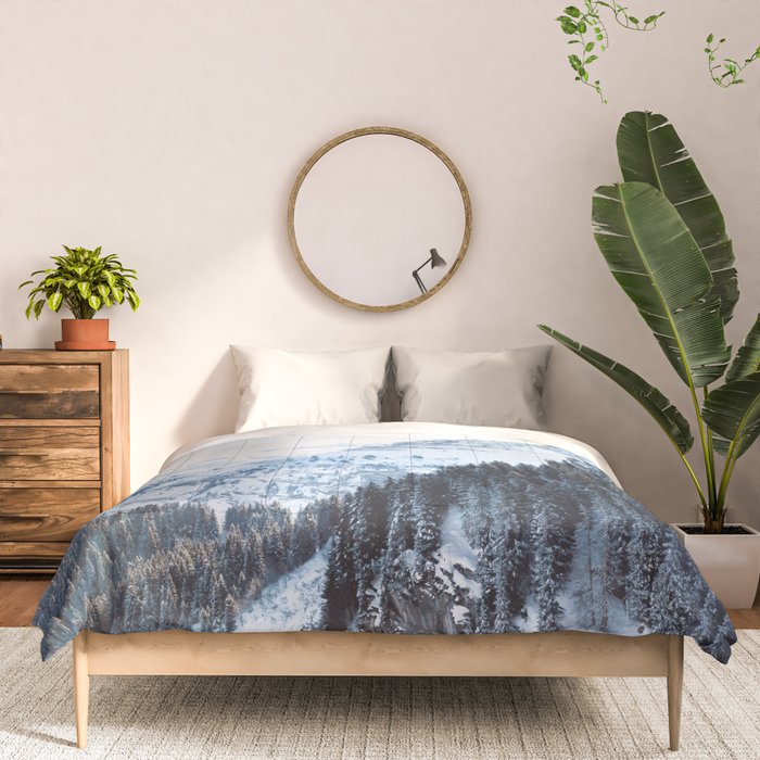 Snowy Mountain Landscape Comforter Gallery Image 3