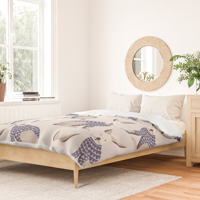 Whimsical European Hare Duvet Cover Gallery Image 2