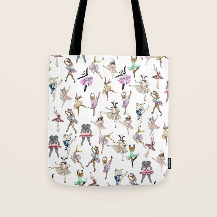 Animal Square Dance Hipster Ballerinas Tote Bag Gallery Image 1