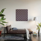 Bows & Ribbons Pattern XXXII Dark Lavender Purple Wood Wall Art Gallery Image 2
