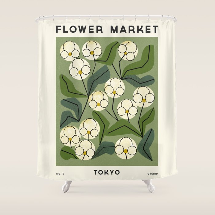 Flower Market No. 6 Shower Curtain Gallery Image 1