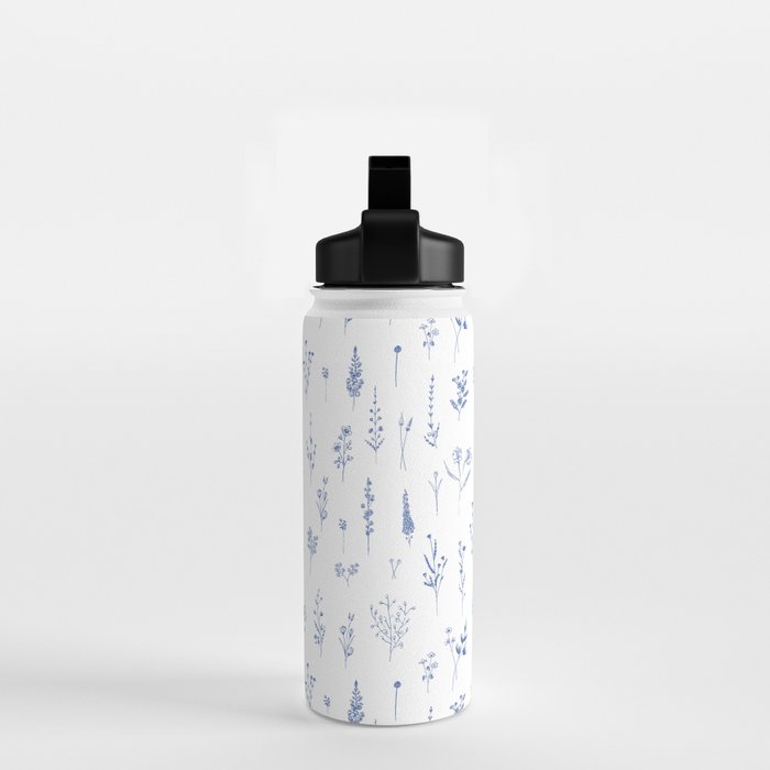 Wildflowers in blue Water Bottle Gallery Image 2