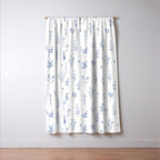 Wildflowers in blue Window Curtain Gallery Image 3