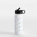 Wildflowers in blue Water Bottle Gallery Image 1