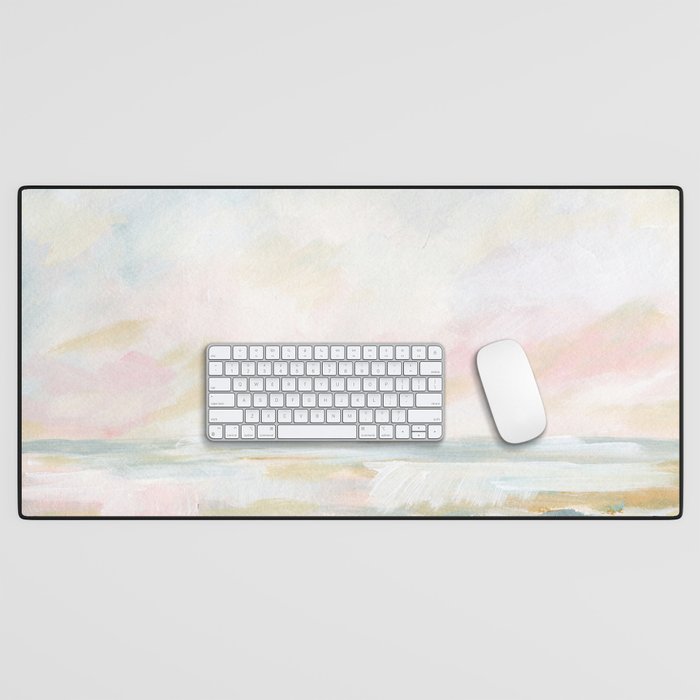 Golden Hour - Pastel Seascape Desk Mat Gallery Image 1