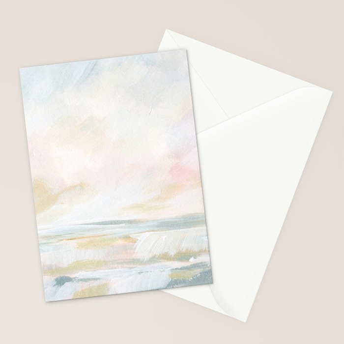 Golden Hour - Pastel Seascape Stationery Card Gallery Image 2