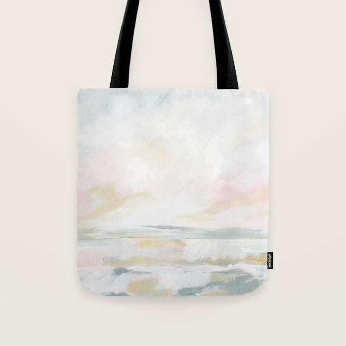 Golden Hour - Pastel Seascape Tote Bag Gallery Image 1