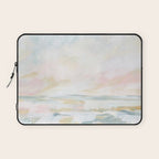 Golden Hour - Pastel Seascape Laptop Sleeve Gallery Image 1