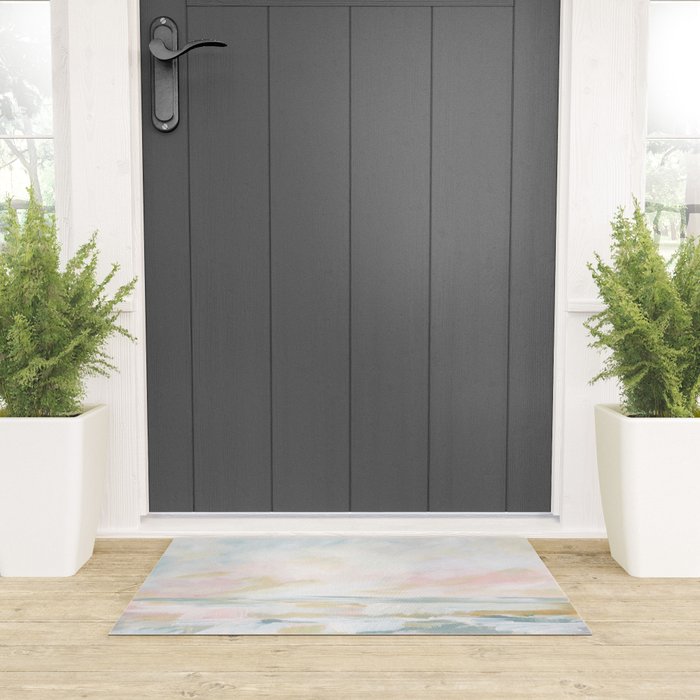 Golden Hour - Pastel Seascape Welcome Mat Gallery Image 3
