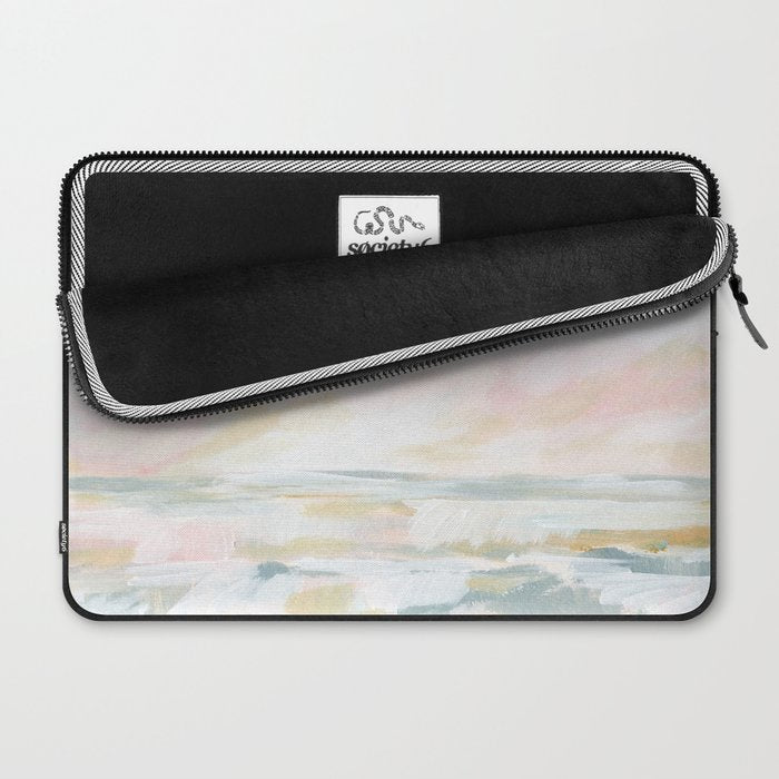 Golden Hour - Pastel Seascape Laptop Sleeve Gallery Image 2