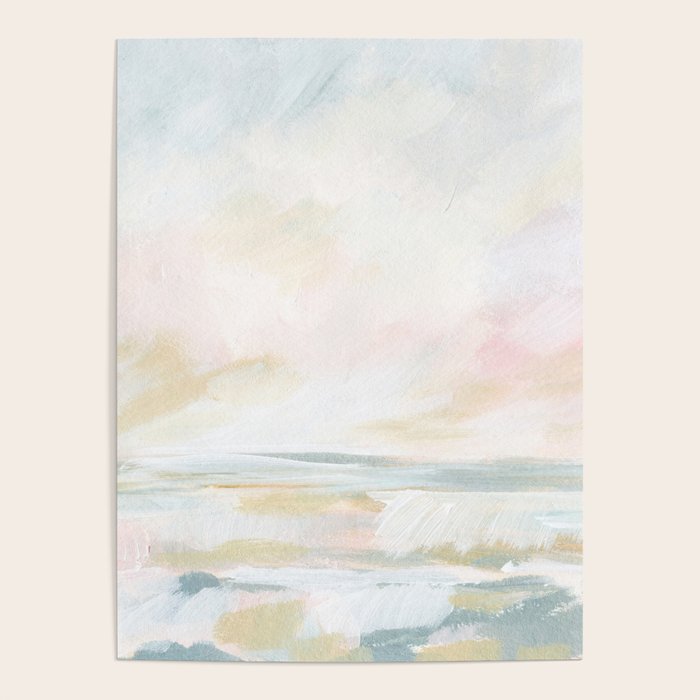 Golden Hour - Pastel Seascape Poster Gallery Image 1