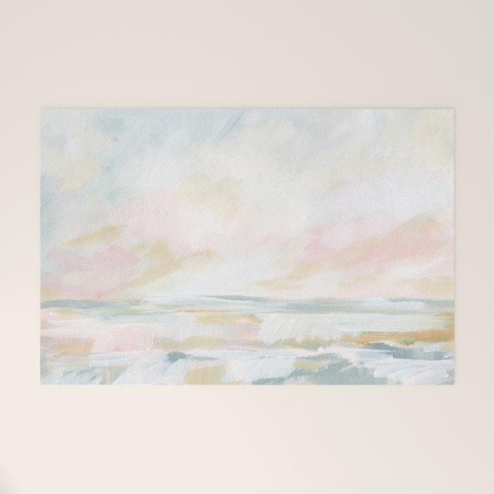 Golden Hour - Pastel Seascape Welcome Mat
