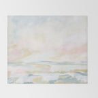 Golden Hour - Pastel Seascape Throw Blanket Gallery Image 2