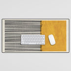 Sunshine Color Field Rothko Inspired Abstract Mid Century Modern Geometric Pattern Desk Mat Gallery Image 1