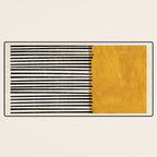 Sunshine Color Field Rothko Inspired Abstract Mid Century Modern Geometric Pattern Desk Mat Gallery Image 3