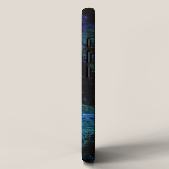 monet water lilies 1899 blue Teal iPhone Case Gallery Image 2
