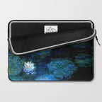 monet water lilies 1899 blue Teal Laptop Sleeve Gallery Image 2