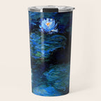 monet water lilies 1899 blue Teal Travel Mug Gallery Image 1