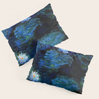 monet water lilies 1899 blue Teal Pillow Sham Gallery Image 3