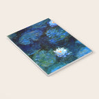 monet water lilies 1899 blue Teal Notebook Gallery Image 3